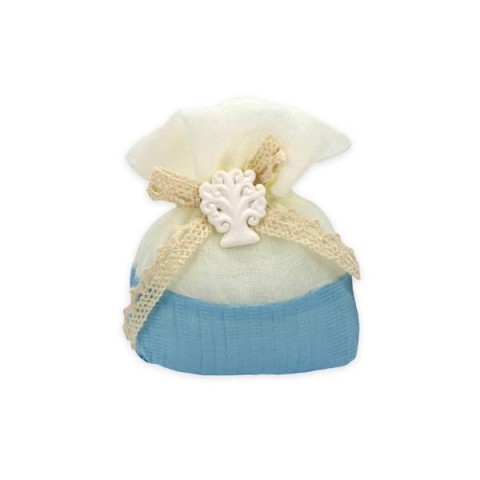 SACCHETTO CAPP.ALBERO DELLA VITA CELESTE